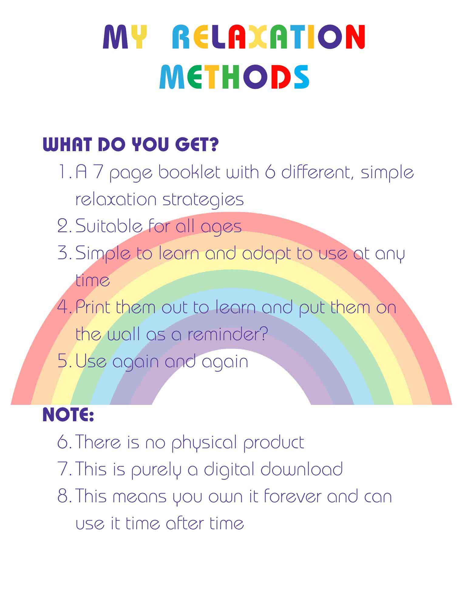 Rainbow Relaxation Book Breathing Techniques - Image 2