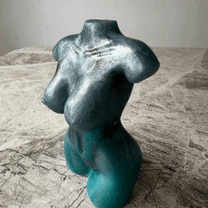 Handmade Resin Female Bust – Elegant, Ethereal & Lightly Shimmered