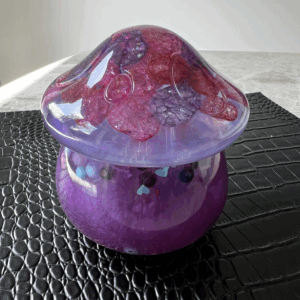 Purple Mushroom Trinket Pot