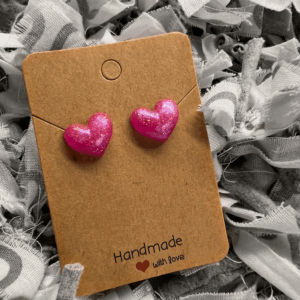 Handmade Resin Stud Earrings – Unique, Lightweight & Eye-Catching